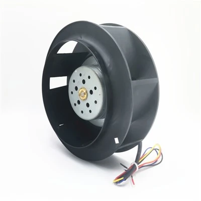 Ventilador centrífug corbat cap enrere